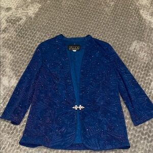 Alex Evenings 3/4 Sleeve Lightweight Formal Jacket with Matching Tank. XL